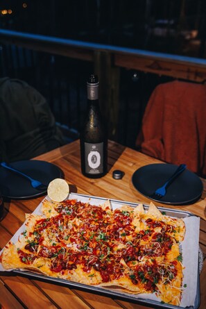 屋外ダイニングエリア