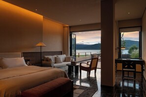 Quarto casal superluxo, vista para o oceano | Vista do quarto