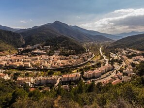 Aerial view - Cozy studio with balcony in Amélie-les-Bains - WIFI (Amélie-les-Bains-Palalda)