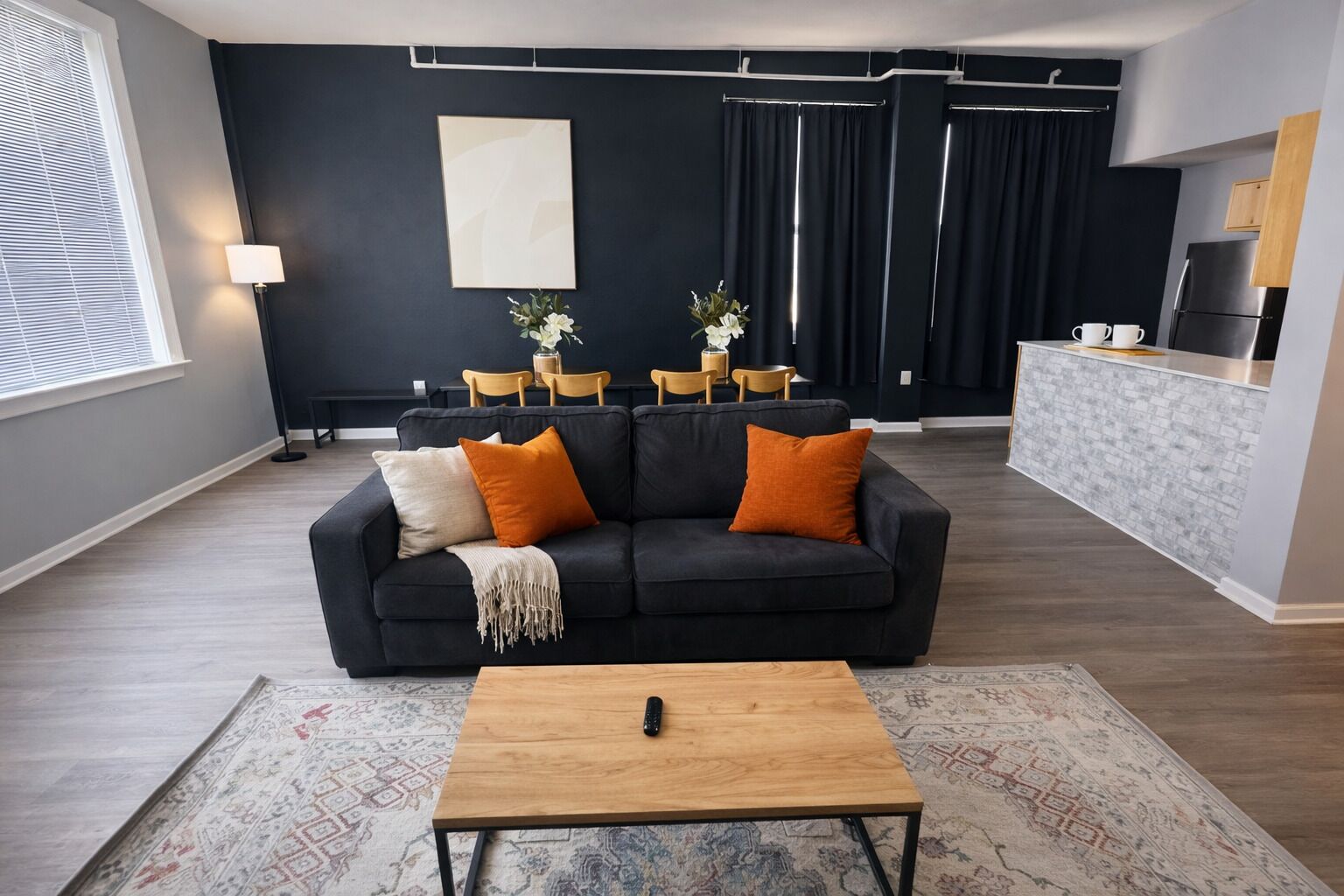 Fernseher, Kamin