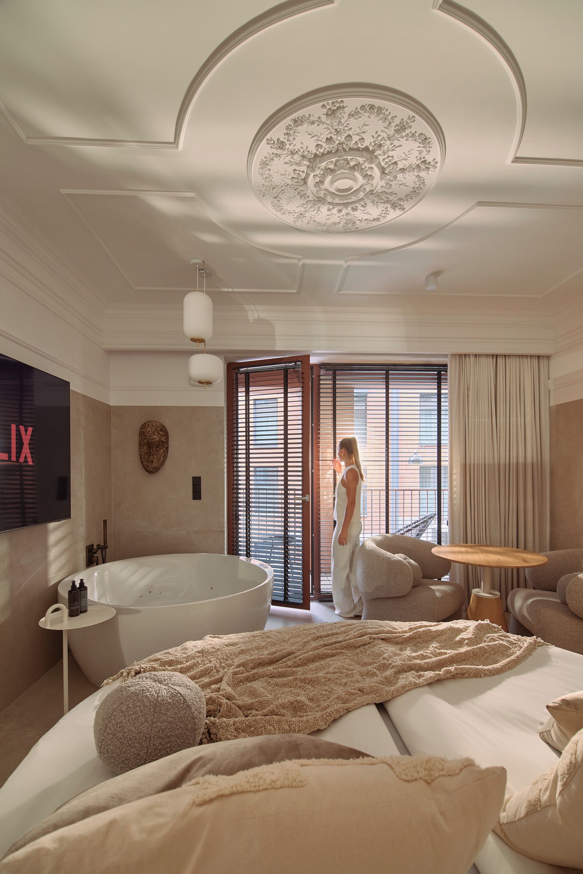 Luxe studio, balkon | Hypoallergeen beddengoed, individueel gedecoreerd