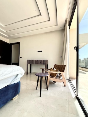 Villa Deluxe, vista a la alberca | Cortinas blackout, tabla de planchar con plancha y wifi gratis