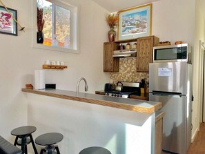 Kühlschrank, Mikrowelle, Ofen, Toaster