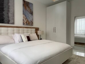 2 室のベッドルーム、WiFi、ベッドシーツ