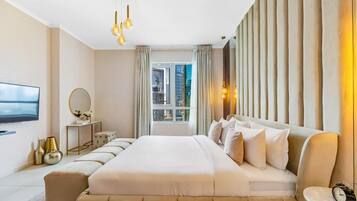 Apartment, Balcony, City View | In-room safe, iron/ironing board, free WiFi