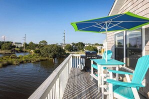 Outdoor dining - New Listing! Water Views, Sunsets and Much More! (Kill Devil Hills)