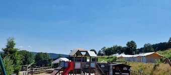 Camping Tent With Modern Amenities
