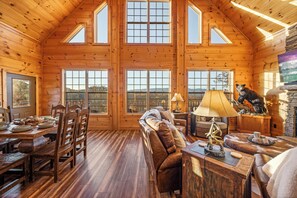 Älytelevisio, takka, kirjoja