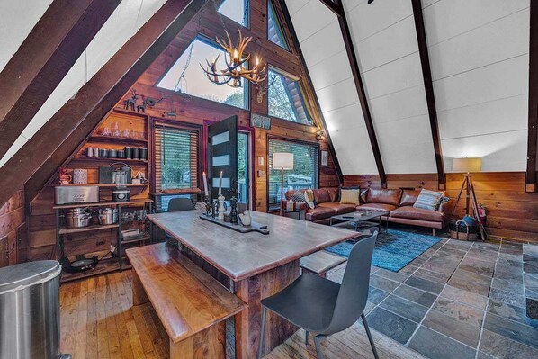 Interior - A-Frame Ski-In/Out Hot Tub Game Room, Walk to Town (Beech Mountain)