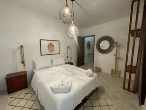 Deluxe Double Room, 1 Queen Bed | Iron/ironing board, free WiFi - Eco Bay Surf Camp (Aourir)