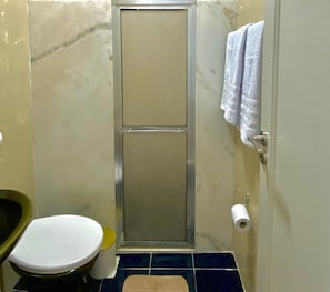 Towels, soap, toilet paper