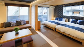 Japanese-style Condo, City View | Living area