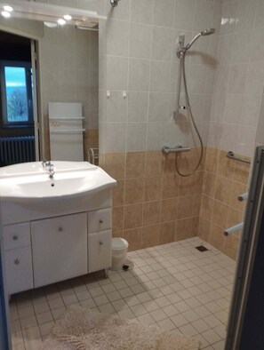 Shower, hair dryer, towels - Hydrangea farmhouse with views of the surrounding hills (Coutouvre)