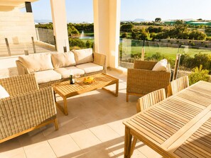 Apartment, 2 Bedrooms, Balcony, Garden View | Outdoor dining - Lo Romero Golf Apartment (Pilar de la Horadada)