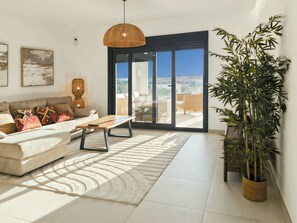 Apartment, 2 Bedrooms, Balcony, Garden View | Living room - Elegance and Relaxation at Lo Romero Golf Your Home Near the Sea (Pilar de la Horadada)