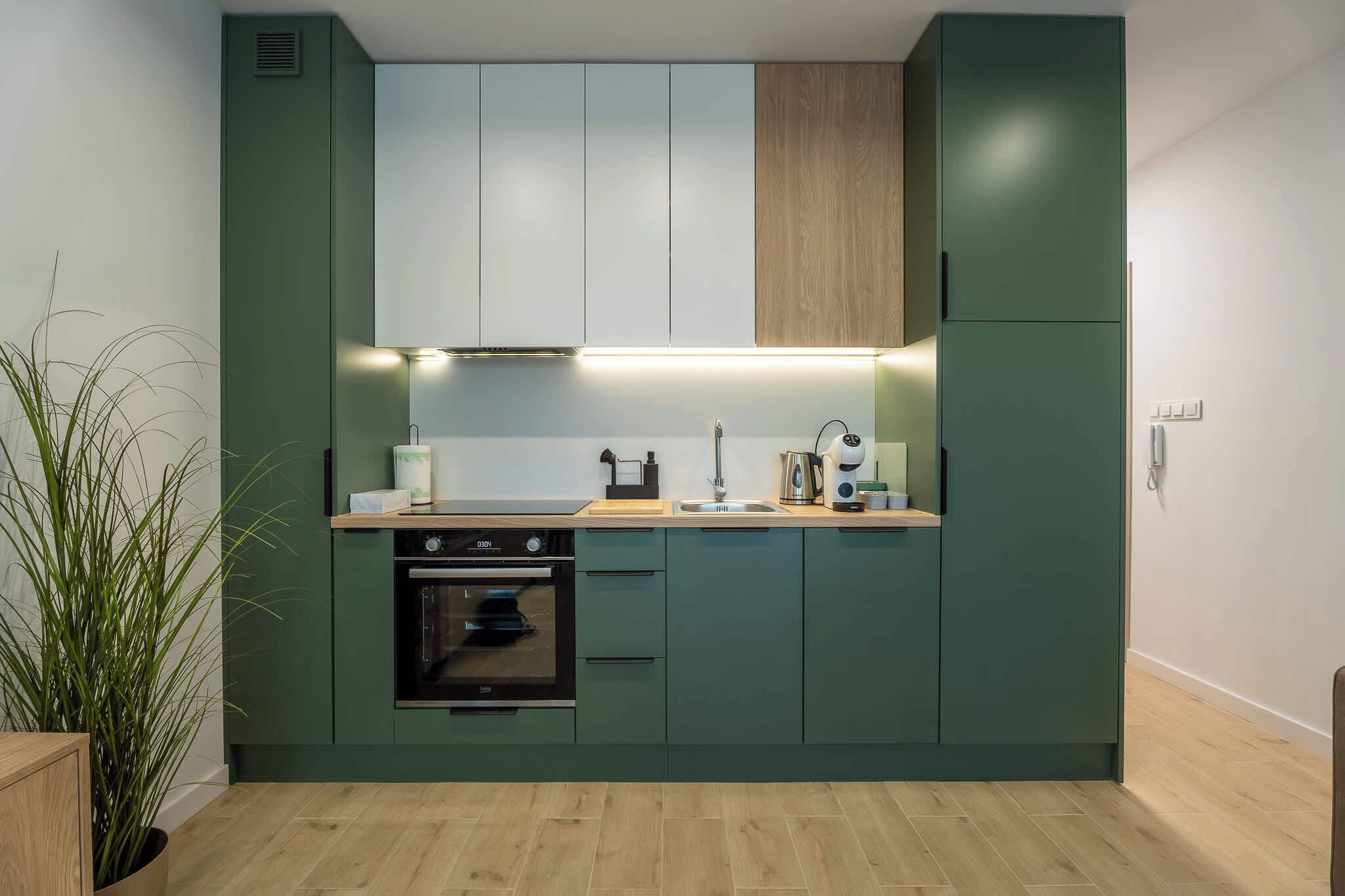 Kylskåp, ugn, spishäll och diskmaskin