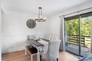 Outdoor dining - Hideaway Valley #3: 3 BR, 2.5 BA Condominium in Harbor Springs, Sleeps 6 (Harbor Springs)