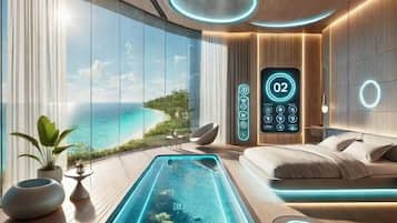 Private Island 1 Bedroom | Pengeskab på værelset, strygejern/strygebræt, gratis Wi-Fi