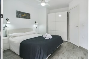 1 bedroom, iron/ironing board, travel crib, free WiFi