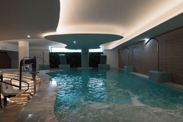 Indoor pool, a heated pool