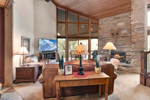Condo, 4 Bedrooms | Living area | Smart TV - Powder Run at Deer Valley Resort - Four Bedroom Condo with Hot Tub #A32 4 Condo (Park City)