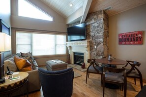 Condo, 1 Bedroom | Living area | Smart TV - Royal Plaza at Deer Valley Resort - One Bedroom Condo #404 1 Condo (Park City)