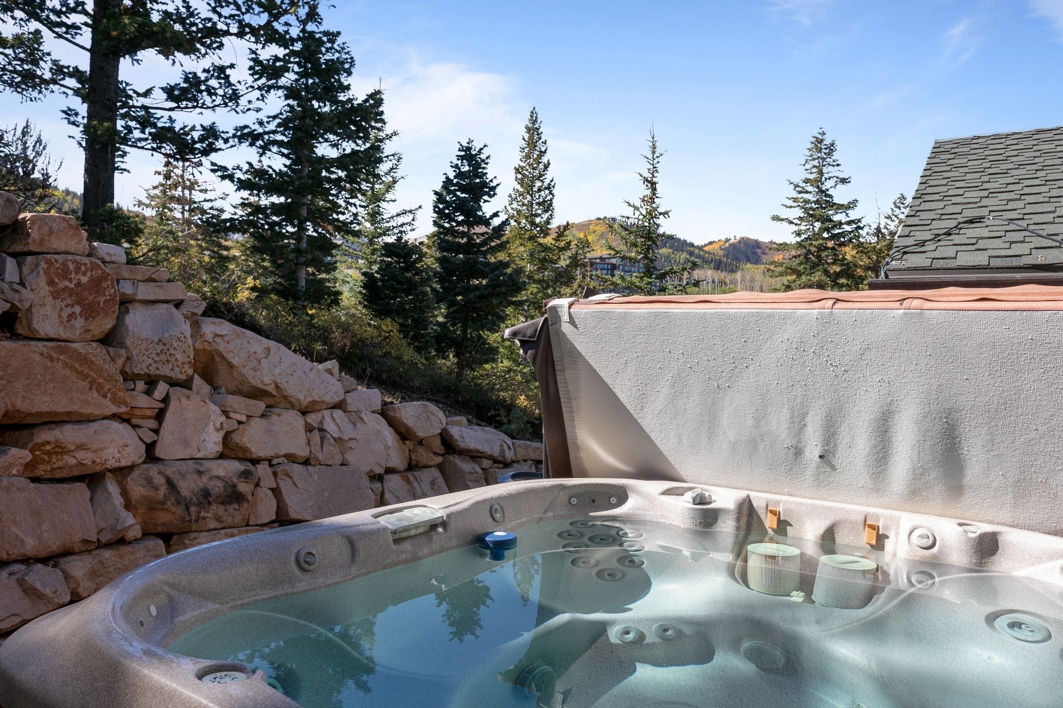 Appart'hôtel, 4 chambres | Bain à remous extérieur