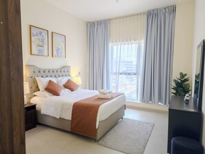 2 bedrooms, iron/ironing board, WiFi - Harf505 Large 1BHK in Abu Dhabi near ADNEC (Abu Dhabi)