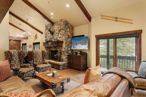 Condo, 6 Bedrooms | Living area | Smart TV - 1617 - Six Bedroom plus Den Lakeside 6 Condo (Park City)