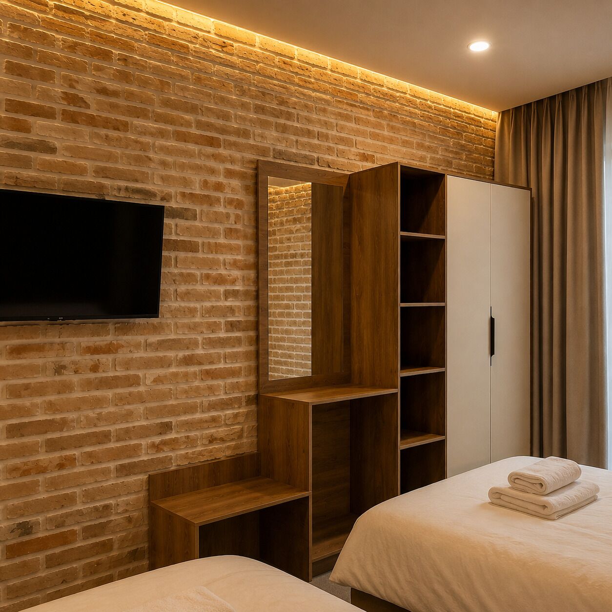 Soundproofing, free WiFi, bed sheets