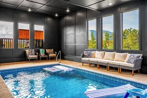 Indoor pool, a heated pool