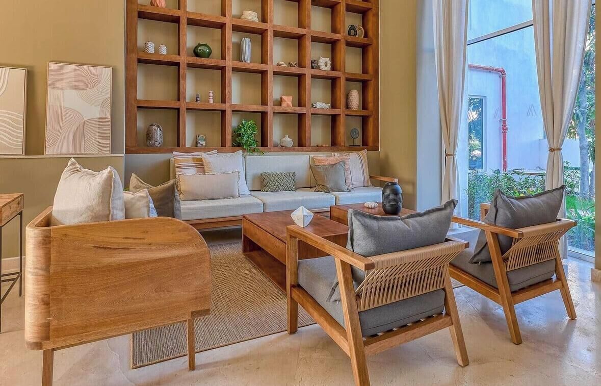 Suite estudio, 1 cama Queen size, acceso a la alberca, vista al océano (Harbor 171 Torre Norte 211) | Área de sala de estar