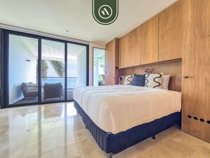 Departamento, varias camas, cocina, vista al océano (Zantamar TH 2B) | 2 habitaciones, decoración personalizada y muebles diferentes