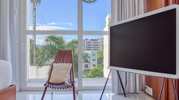 Departamento, 1 cama matrimonial, cocina, vista al océano (Grand Trianon 401) | Interior