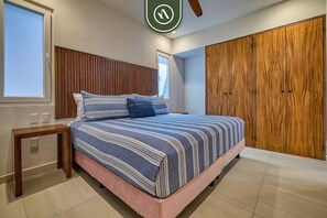 1 غرفة نوم وبديكورات فريدة لكل غرفة وطراز فريد لكل وحدة