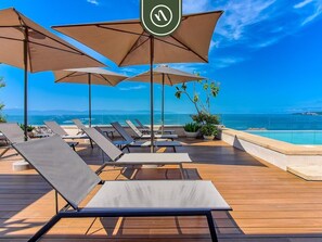 Terrace/patio - New 1 BR Condo With Amazing Rooftop Pool - Jacuzzi (Bucerías)
