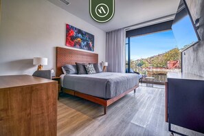 Condo, Multiple Beds, Pool Access, Ocean View (Palm on the Tree Unit 3) | 2 bedrooms, individually decorated, individually furnished, bed sheets - New 2BR Condo in Zona Romantica - Rooftop Pool (Puerto Vallarta)