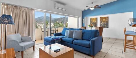 Condo, Multiple Beds, Terrace, Ocean View (La Joya PV 510) | Living area