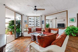 Apartment, Multiple Beds, Pool Access, Ocean View (303-VistadelSol) | Living area