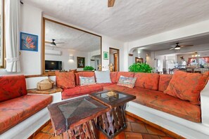 Apartment, Multiple Beds, Kitchen, Ocean View (303-VistadelSol) | Living area | 42-inch flat-screen TV with digital channels