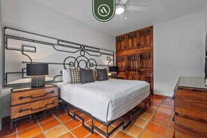 Apartment, Multiple Beds, Jetted Tub, Ocean View (Selva Romantica Safari 2) | 2 bedrooms, individually decorated, individually furnished, bed sheets - Stylish 2 BR Condo in Romantic Zone - Rooftop Pool (Puerto Vallarta)