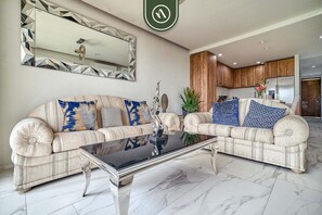 Apartment, Multiple Beds, Balcony, City View (Quadrant 2205) | Living area
