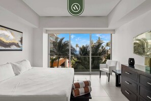 Apartment, 1 King Bed with Sofa bed, Kitchen, Ocean View (Icon Vallarta T2 401) - Beachfront 1 BR Condo With Multiple Pools - Gym (Puerto Vallarta)