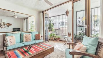 Appartamento, letti multipli, accesso alla piscina, vista spiaggia (115-VistadelSol) | Area soggiorno