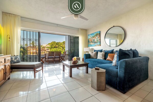 Living area - Two Story Condo With Amazing Ocean-sunset Views (Puerto Vallarta)