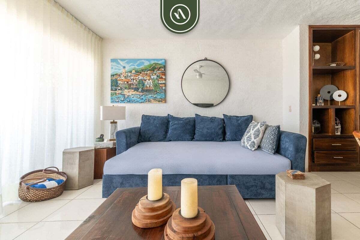 Condo, 1 King Bed with Sofa bed, Pool Access, Ocean View (Vista Mar 1) | Living area