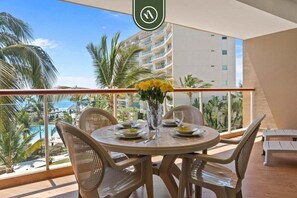 Apartment, Multiple Beds, Pool Access, Ocean View (DelCanto TA303) | View from room - Oceanfront 2 BR Condo - Beach - Restaurant - Gym (Nuevo Nayarit)