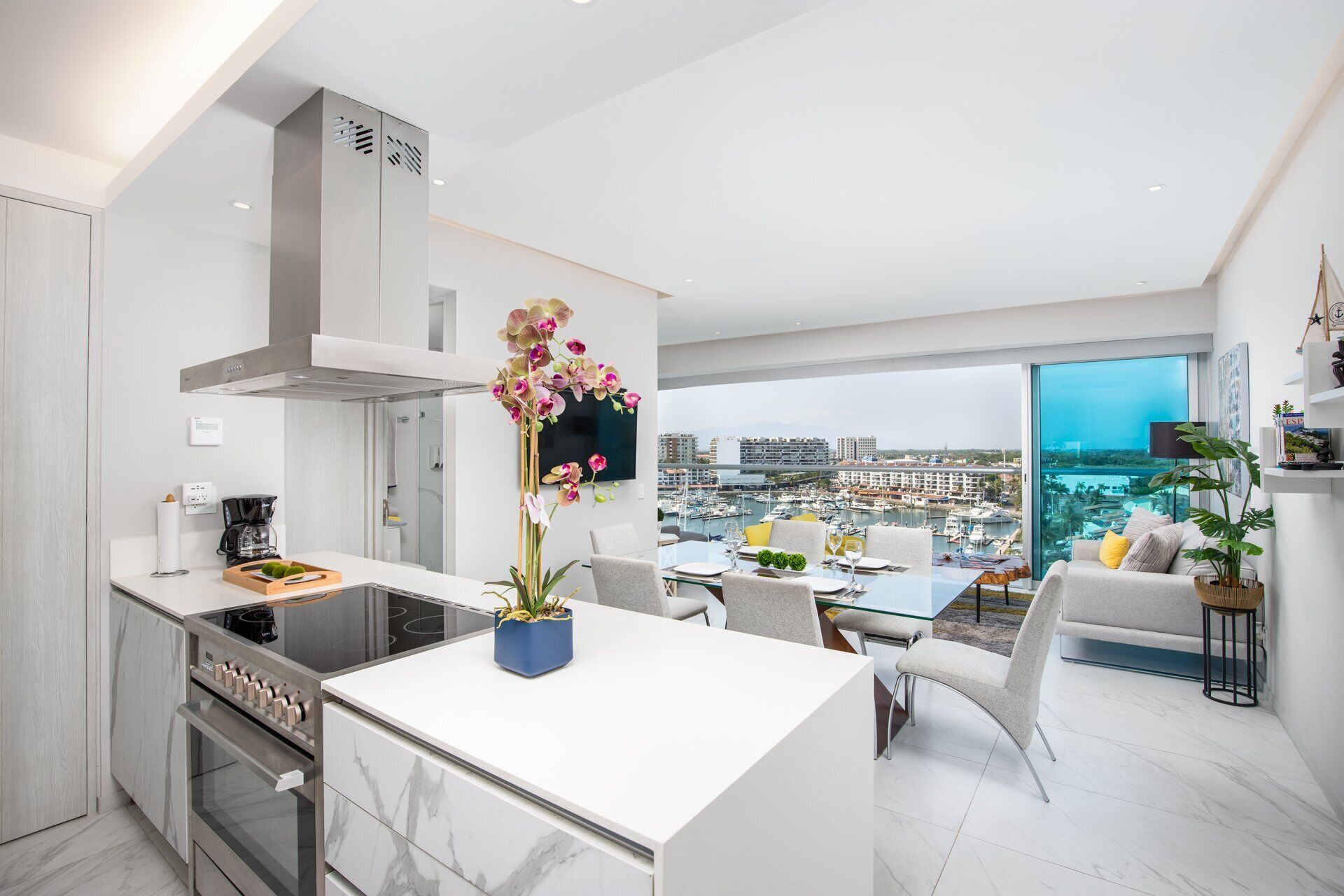 Condo, 1 King Bed, Kitchen (NAUTICO NAUTICO 8A) | Private kitchen | Dining tables