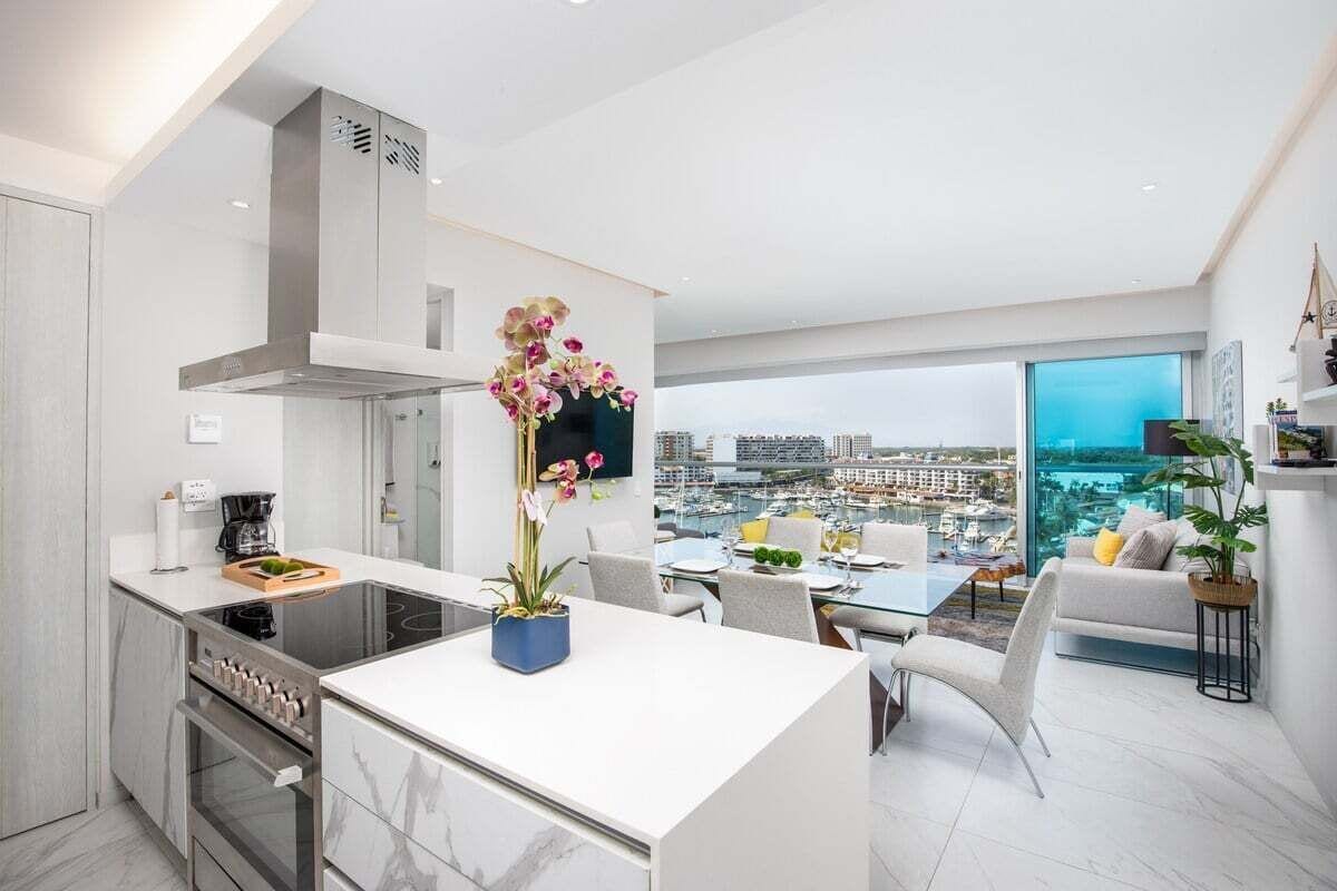 Appart'hôtel, 1 très grand lit, balcon (Nautico 8A) | Cuisine privée