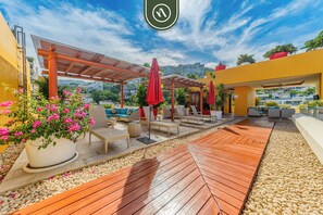 Terrace/patio - Amazing 1 BR Condo - Rooftop Pool - Bay View (Puerto Vallarta)